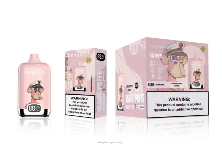 Bang Box Vape V282Z44 jordgubbsdruva | Bang Box 15 000 bloss