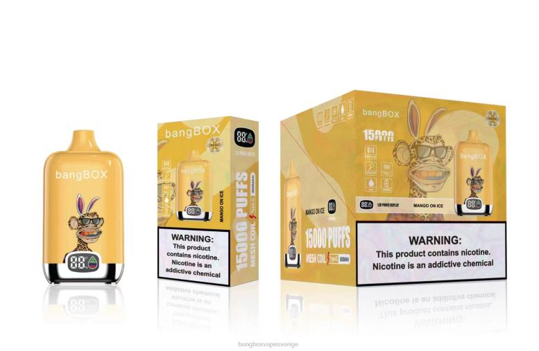 Bang Box Vape V282Z48 mango på is | Bang Box 15 000 bloss