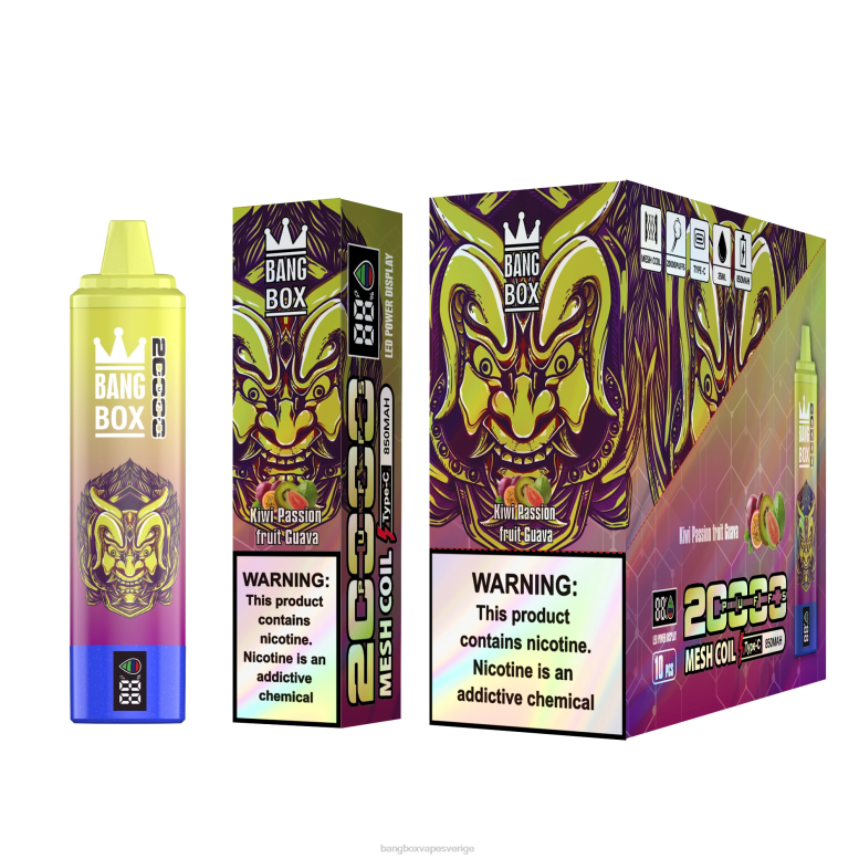 Bang Box Price V282Z50 kiwi passionsfrukt guava | Bang Box 20000 puffar smart skärm
