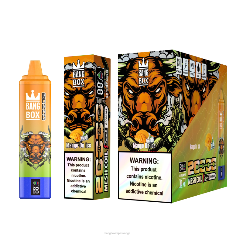 Bang Box Price V282Z54 mango på is | Bang Box 20000 puffar smart skärm