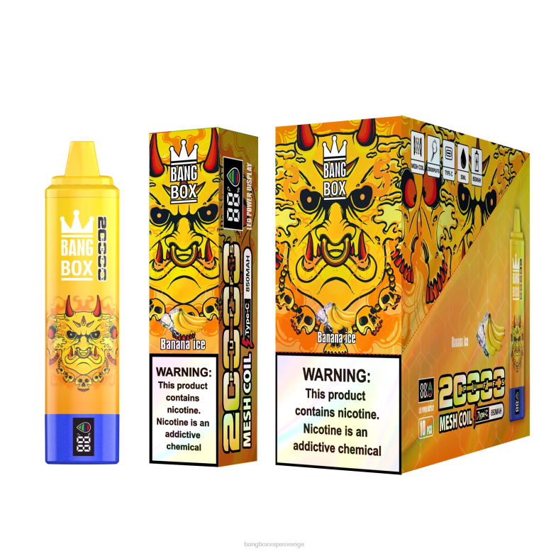 Bang Box Vape Sverige V282Z57 bananis | Bang Box 20000 puffar smart skärm