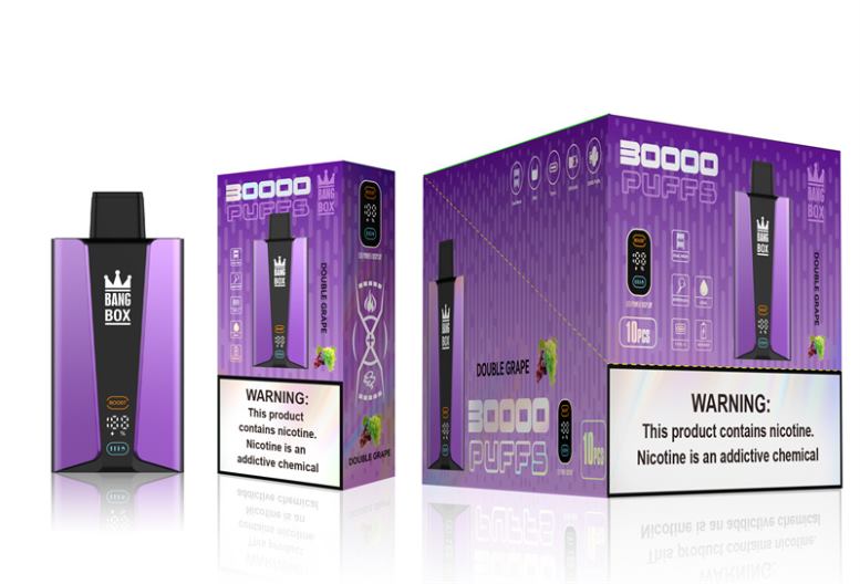 Bang Box Vape Sverige V282Z85 dubbel druva | Bang Box 30 000 puffar smart skärm