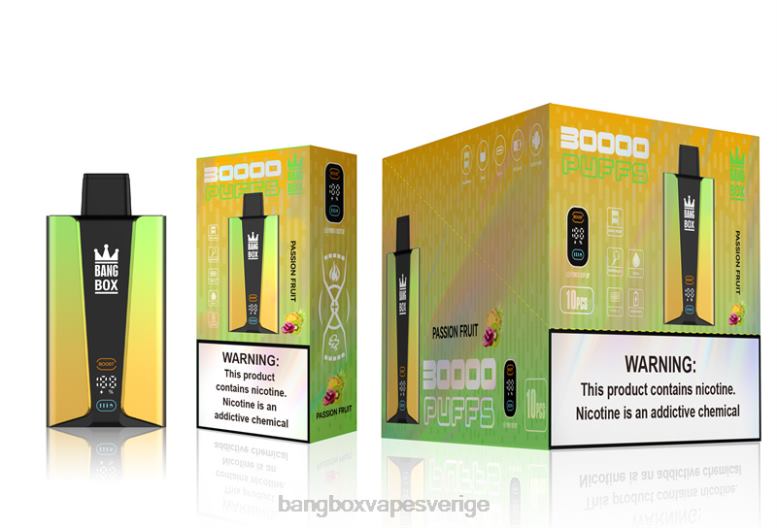 Bang Box Vape V282Z84 passionsfrukt | Bang Box 30 000 puffar smart skärm