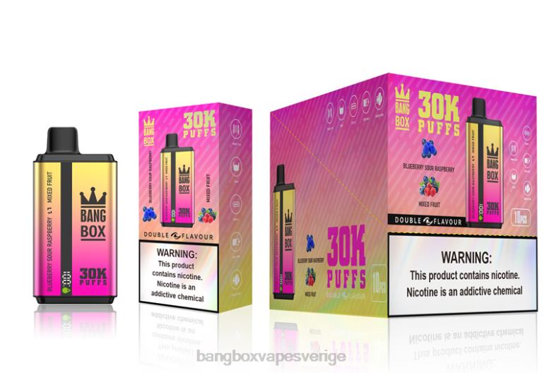 Bang Box Price V282Z66 blåbärssura hallon & blandad frukt | Bang Box 30000 puffar dubbla smaker
