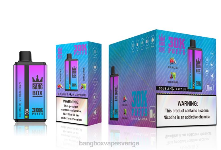 Bang Box Vape V282Z72 blue razz ice & dubbel druva | Bang Box 30000 puffar dubbla smaker